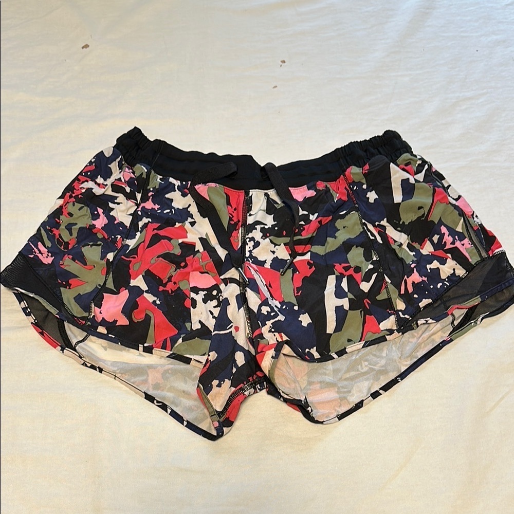 Lululemon Women's Colourful Print Shorts